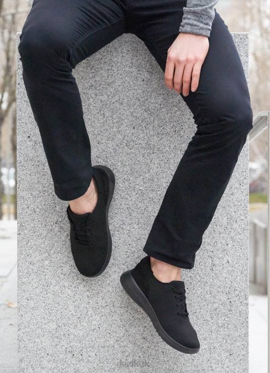 Shoe Kizik Madrid Eco Knit Black Men VL2867