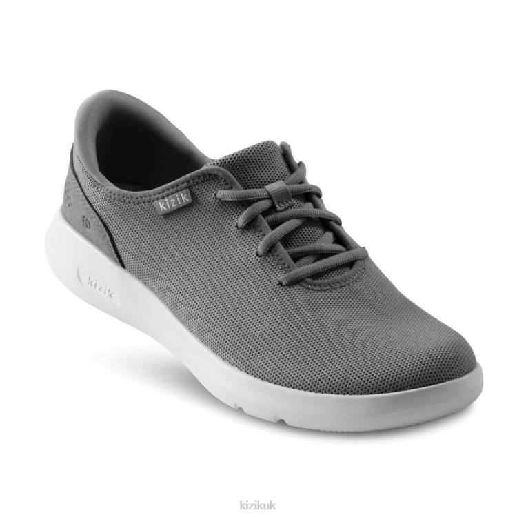 Shoe Kizik Madrid Eco Knit Light Grey (Grey Outsole) Men VL2869